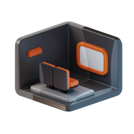 Cinema Hall  3D Icon