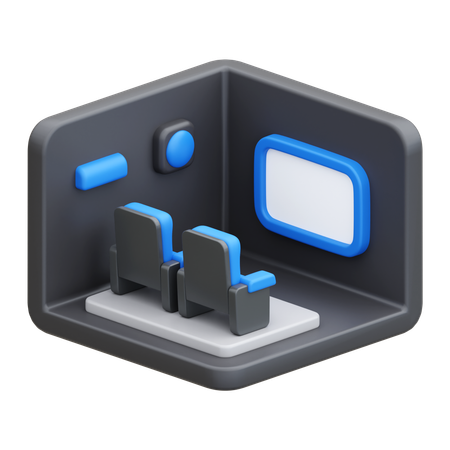 Cinema Hall  3D Icon