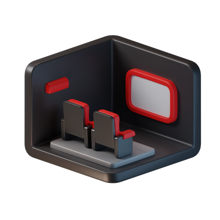 Cinema Hall  3D Icon