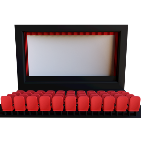 Cinema Hall  3D Icon
