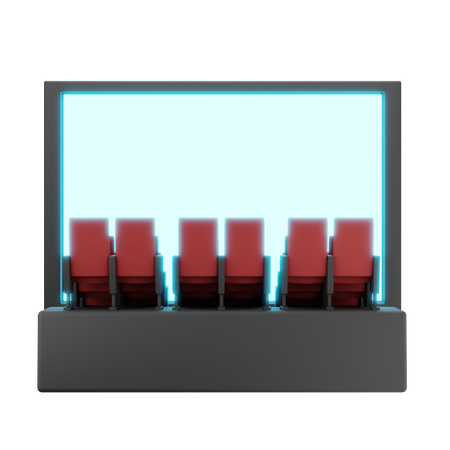 Cinema Hall  3D Icon