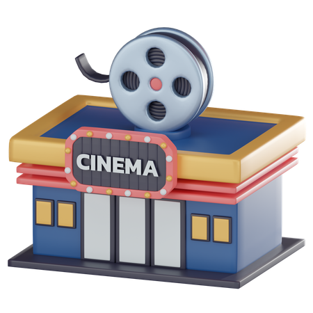Cinema House  3D Icon