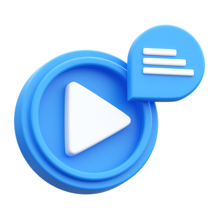 Cinema Message  3D Icon