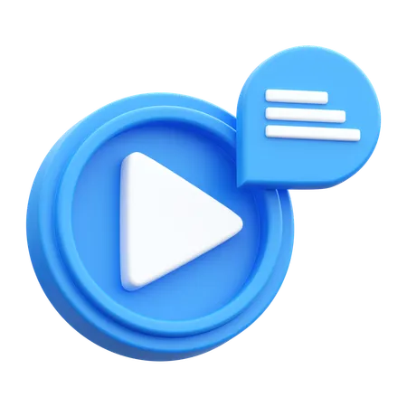 Cinema Message  3D Icon