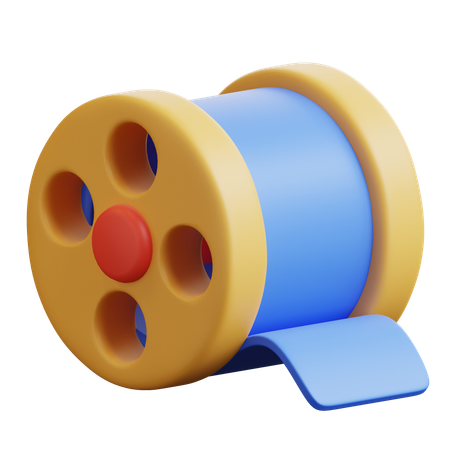 Cinema Reel  3D Icon