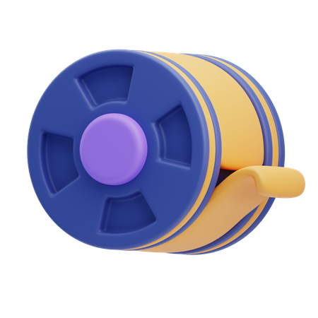 Cinema Reel  3D Icon