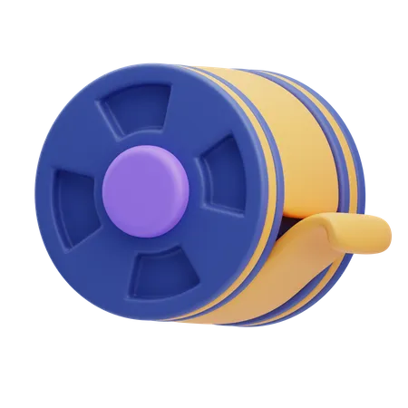 Cinema Reel  3D Icon