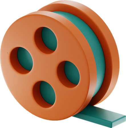 Cinema Reel  3D Icon