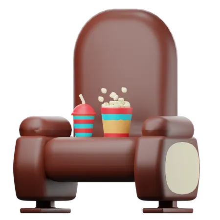 Repas cinéma  3D Icon