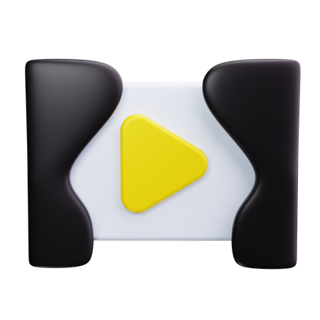 Cinema Screen  3D Icon