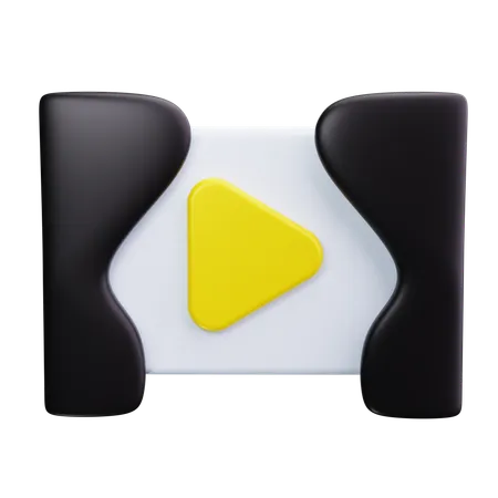 Cinema Screen  3D Icon