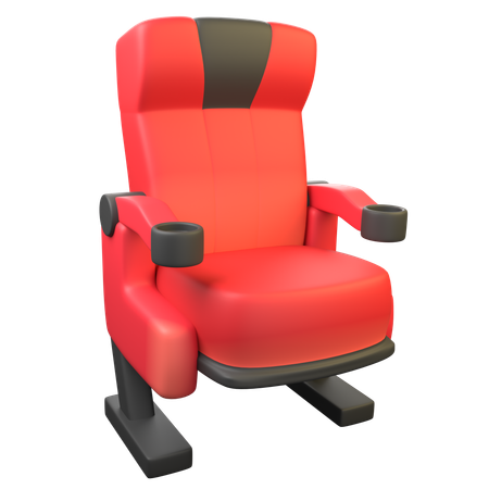 Cinema Seat  3D Icon