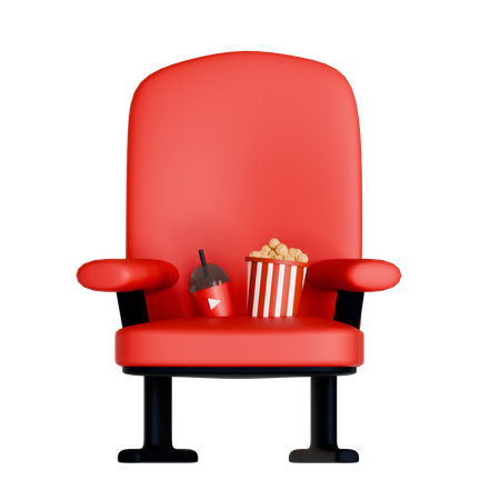 Cinema Seat  3D Icon