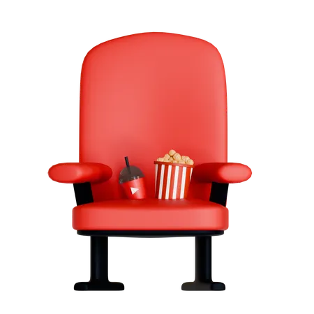 Cinema Seat  3D Icon