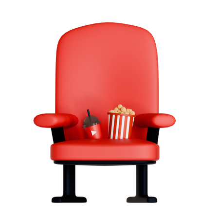 Cinema Seat  3D Icon