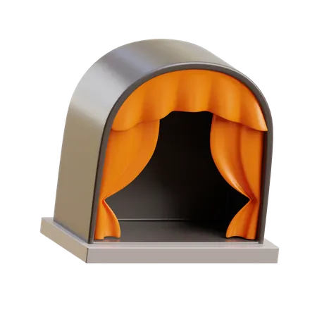 Cinema Theater  3D Icon