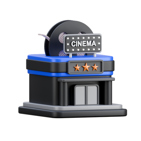 Cinema theater  3D Icon