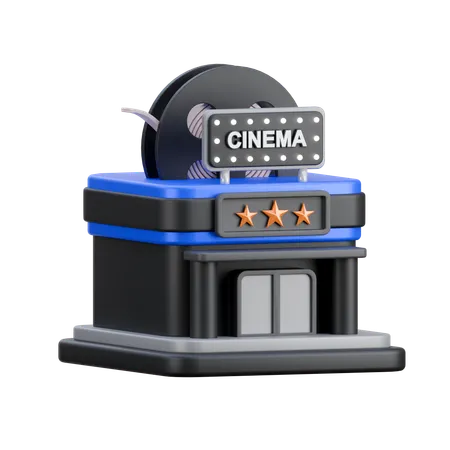 Cinema theater  3D Icon