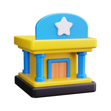 Cinema Theater  3D Icon