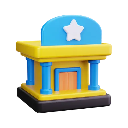 Cinema Theater  3D Icon