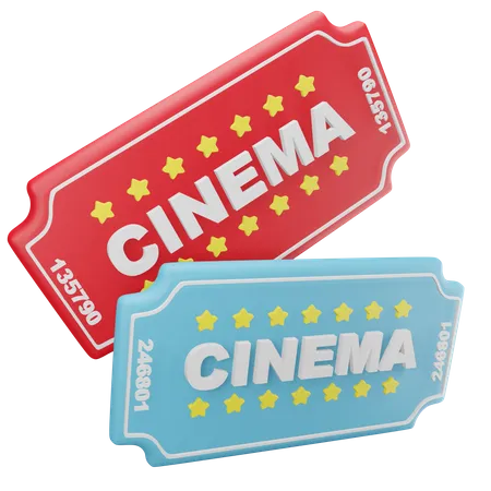 Cinema Ticket  3D Icon