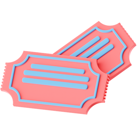 Cinema Tickets  3D Icon