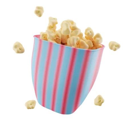 Cinemas Popcorn  3D Icon