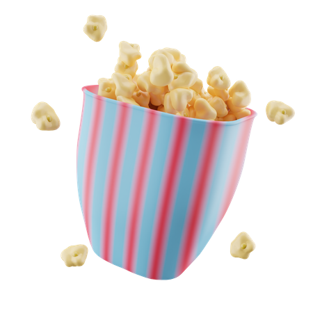 Cinemas Popcorn  3D Icon