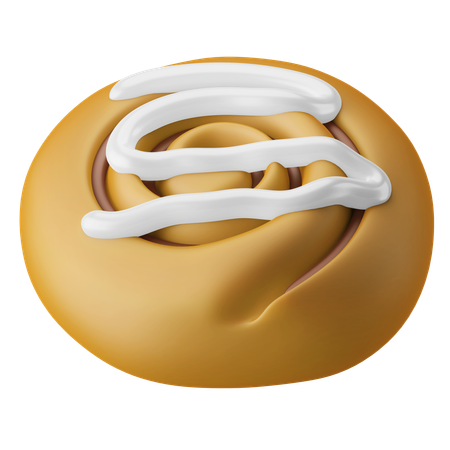 Cinnamon Roll  3D Icon