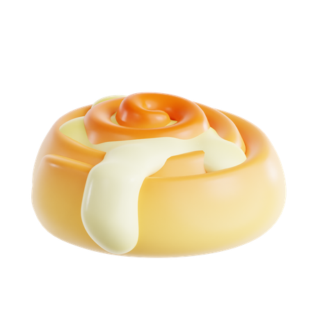 Cinnamon Roll  3D Icon