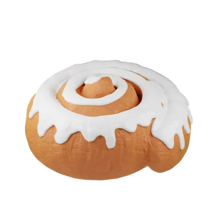 Cinnamon Roll  3D Icon