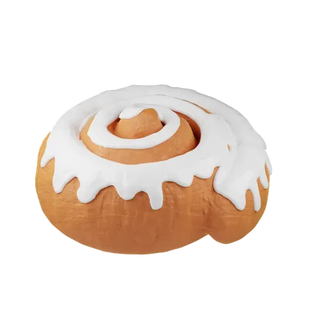 Cinnamon Roll  3D Icon