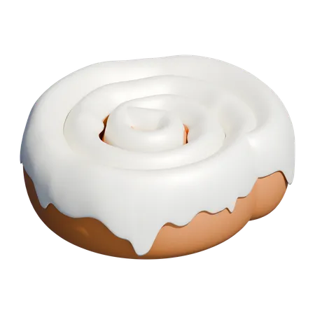 Cinnamon Roll  3D Icon