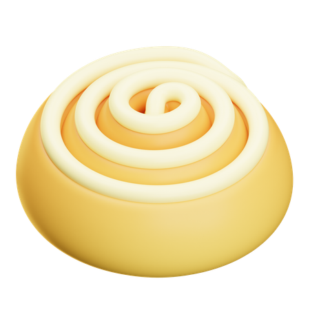 Cinnamon Roll  3D Icon