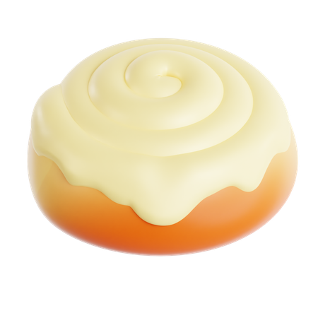 Cinnamon Roll  3D Icon