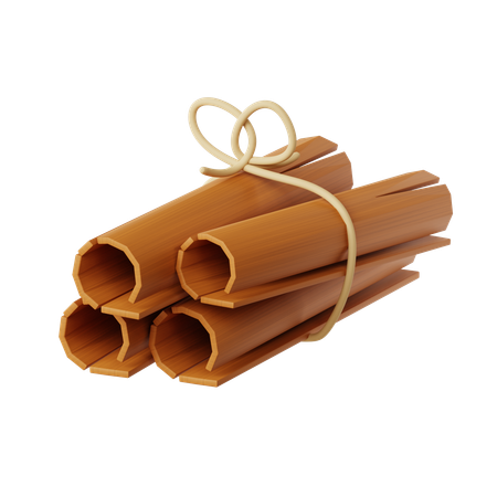 Cinnamon Stick  3D Icon