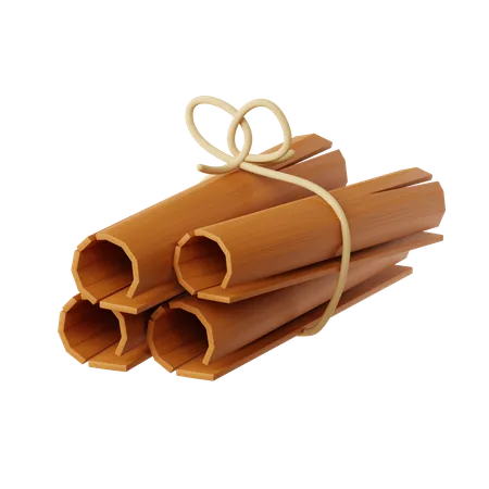 Cinnamon Stick  3D Icon