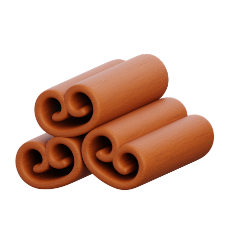 Cinnamon Stick  3D Icon