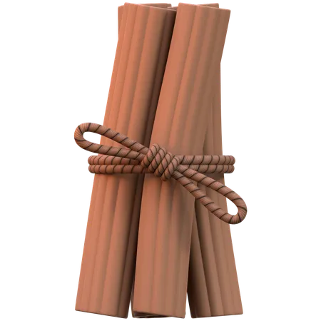 Cinnamon Stick Bundle  3D Icon