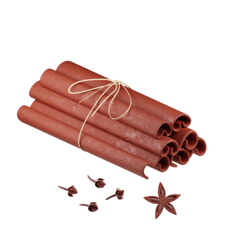 Cinnamon Sticks  3D Icon