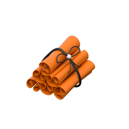 Cinnamon Sticks  3D Icon