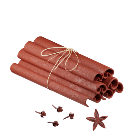 Cinnamon Sticks  3D Icon