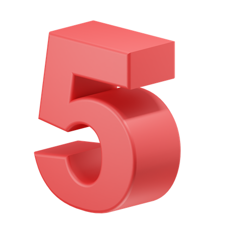 Cinq  3D Icon
