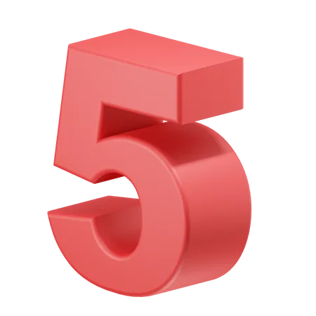 Cinq  3D Icon
