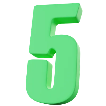 Numéro cinq  3D Icon