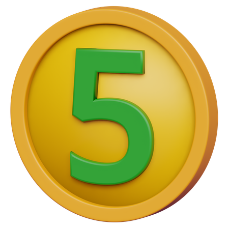 Cinq pièces  3D Icon