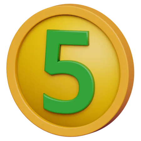 Cinq pièces  3D Icon