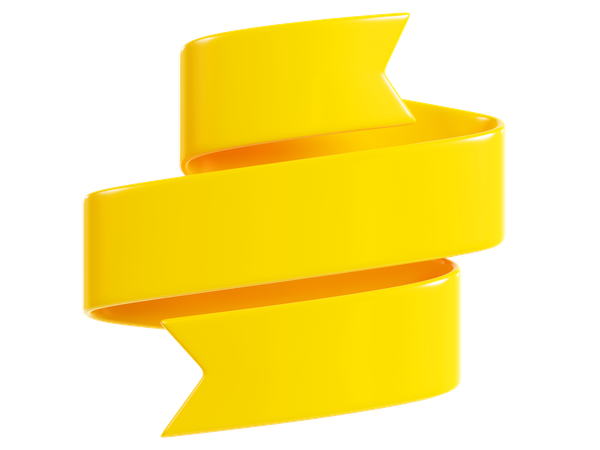 Bandera de cinta  3D Icon