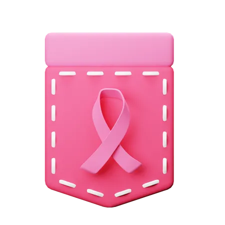Cinta de cancer  3D Icon