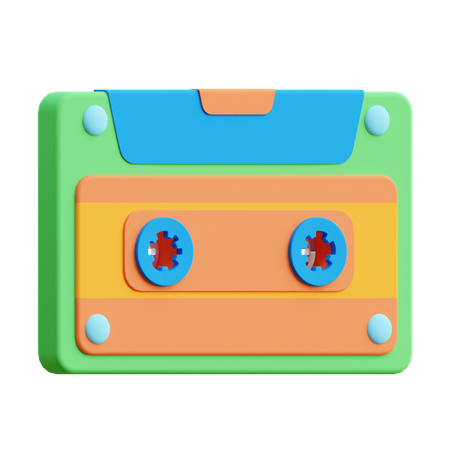 Cinta de casete  3D Icon